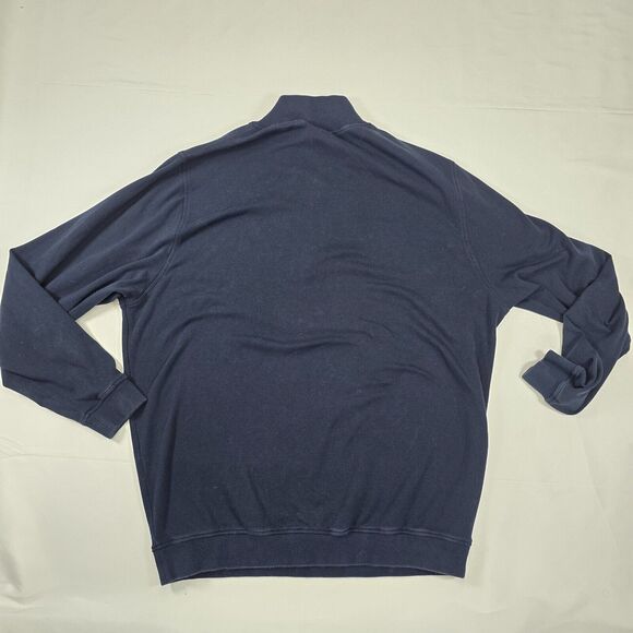 Footjoy Men's Blue Quarter Zip Pullover Shirt Performance Stretch Size 2XL - Picture 2 of 9